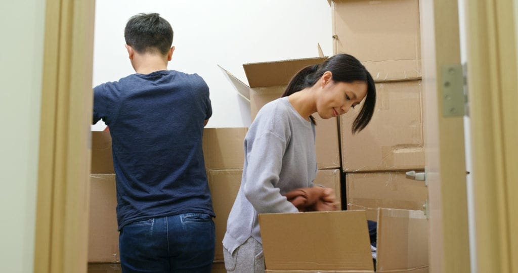 Pack and secure all last-minute boxes.